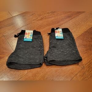 NWT Baby boys twins matching marled grey shorts set size 3-6mos